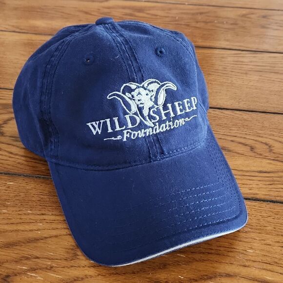 5/$15, Navy blue adjustable Wild Sheep Foundation hat cap by OTTO - Picture 1 of 4